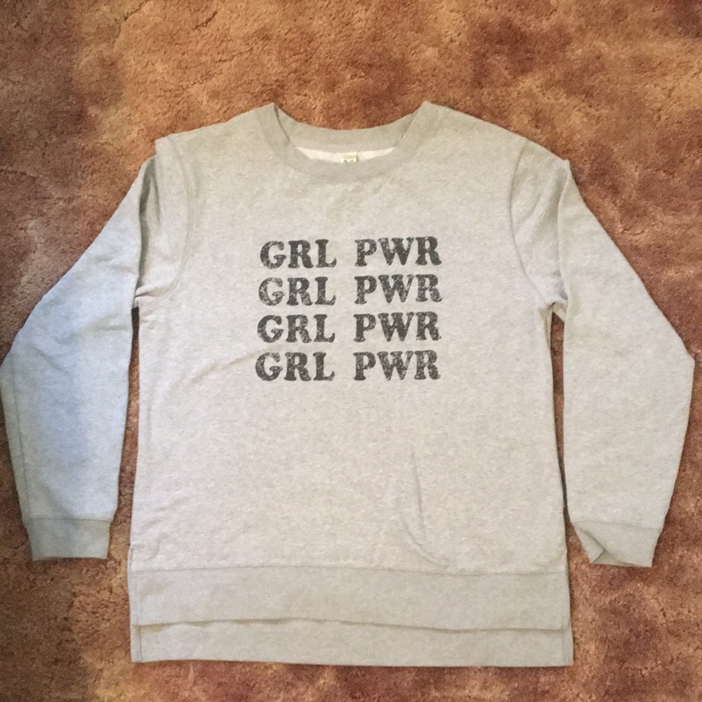 Grey GRL PWR Sweatshirt
